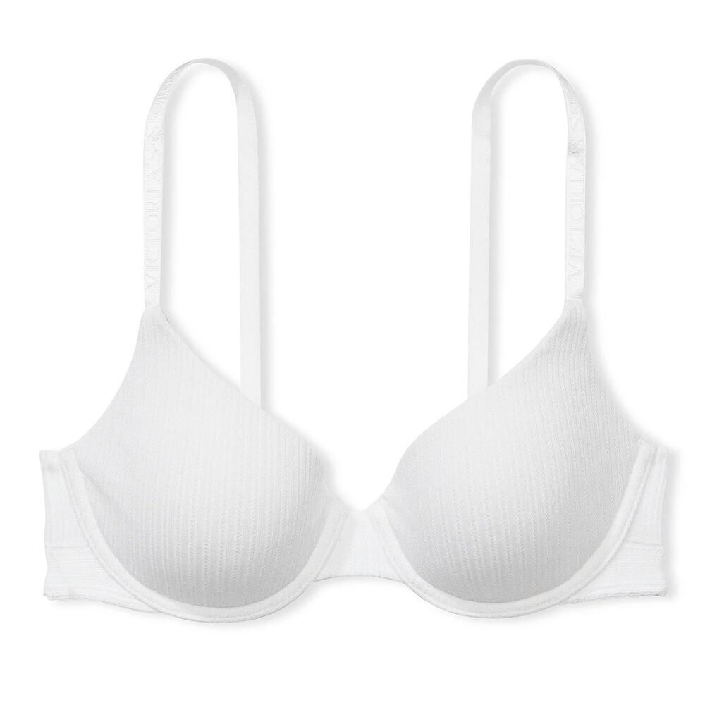 Victoria's Secret The T-shirt Lightly Lined Pointelle Demi Bra 38DDD